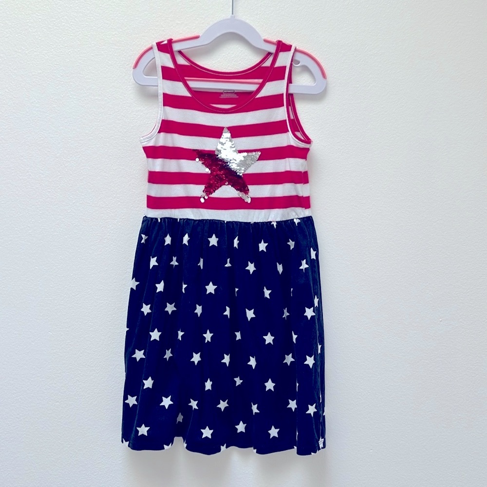 Starry Stripes girls Patriotic Dress